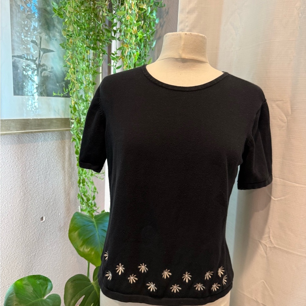 Vintage 90’s Talbots Daisy Short Sleeve Top